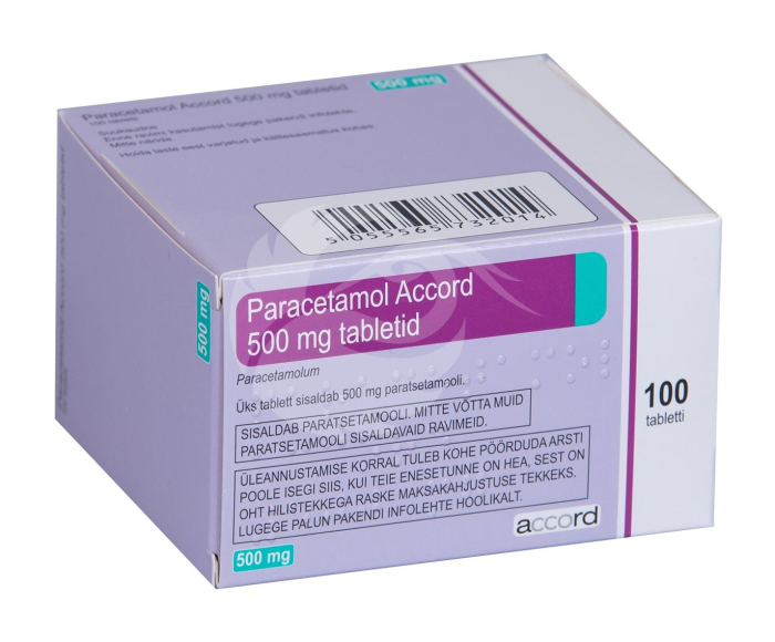 PARACETAMOL ACCORD TBL 500MG N100