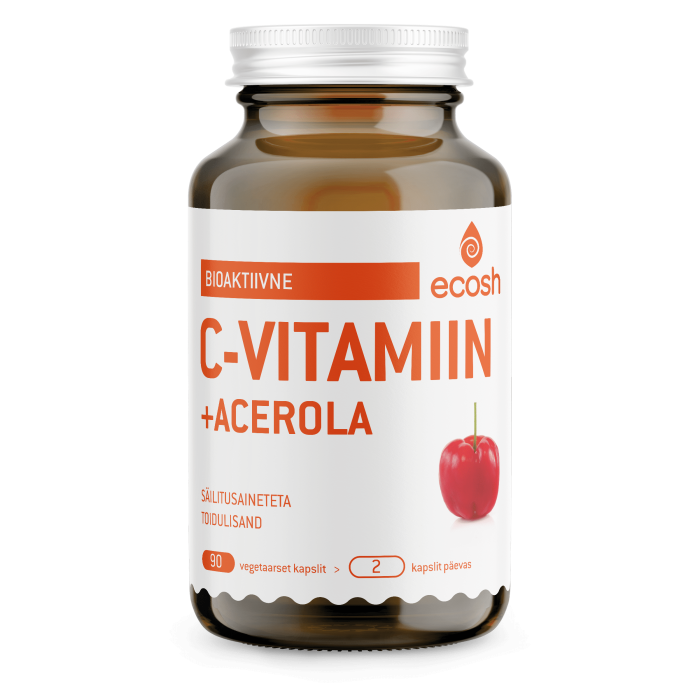 ECOSH LIFE BIOAKTIIVNE C-VITAMIIN ACEROLAGA KAPSLID N90