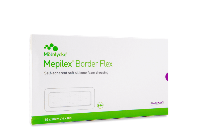 MEPILEX BORDER FLEX HAAVAPLAASTER 10X20CM STER N10