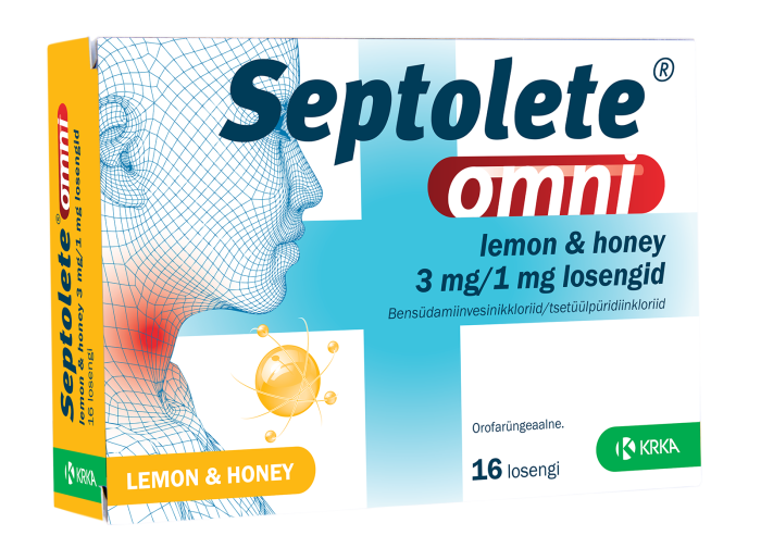 SEPTOLETE OMNI LEMON&HONEY LOSENG 3MG+1MG N16