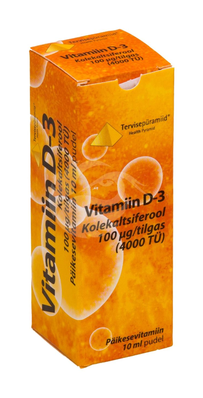 TERVISEPÜRAMIID VITAMIIN D TILGAD 100MCG/TILGAS 10ML