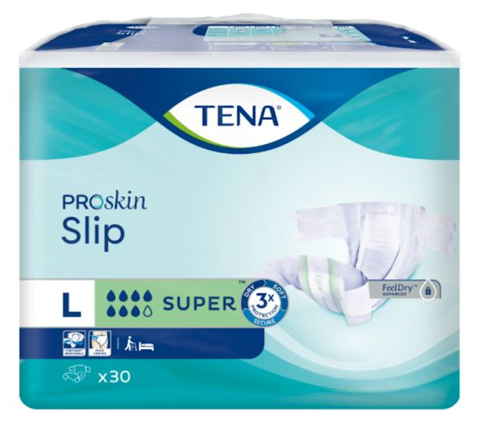 TENA SLIP PRO PÜKSMÄHE SUPER L 2650ML N30
