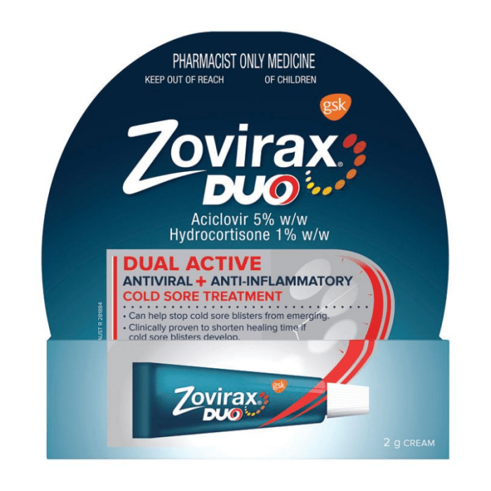 ZOVIRAX DUO KREEM 50MG+10MG 1G 2G N1