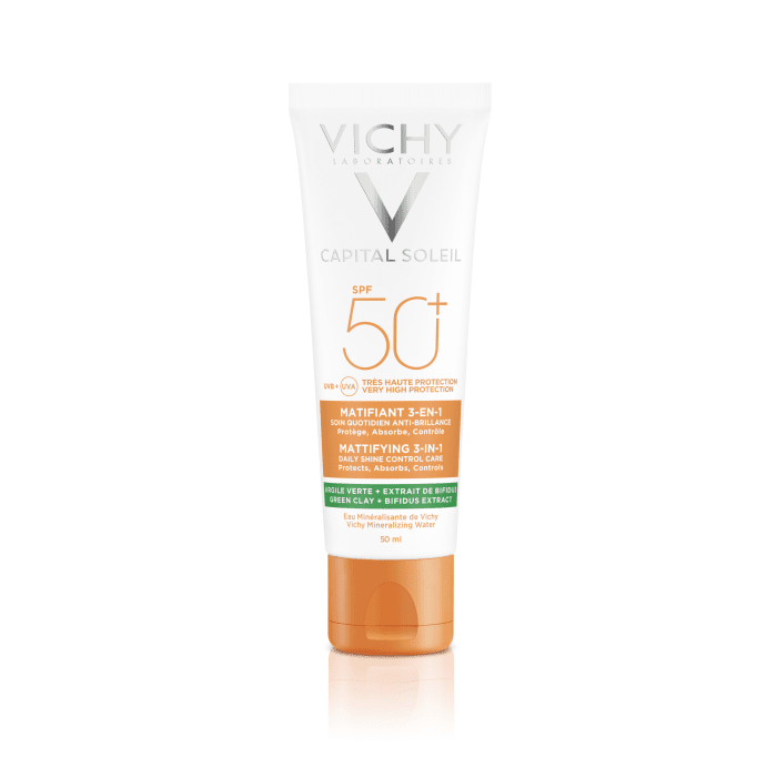 VICHY CS PÄIKESEKAITSEKREEM SPF50 AKNEVASTANE NÄOLE 50ML
