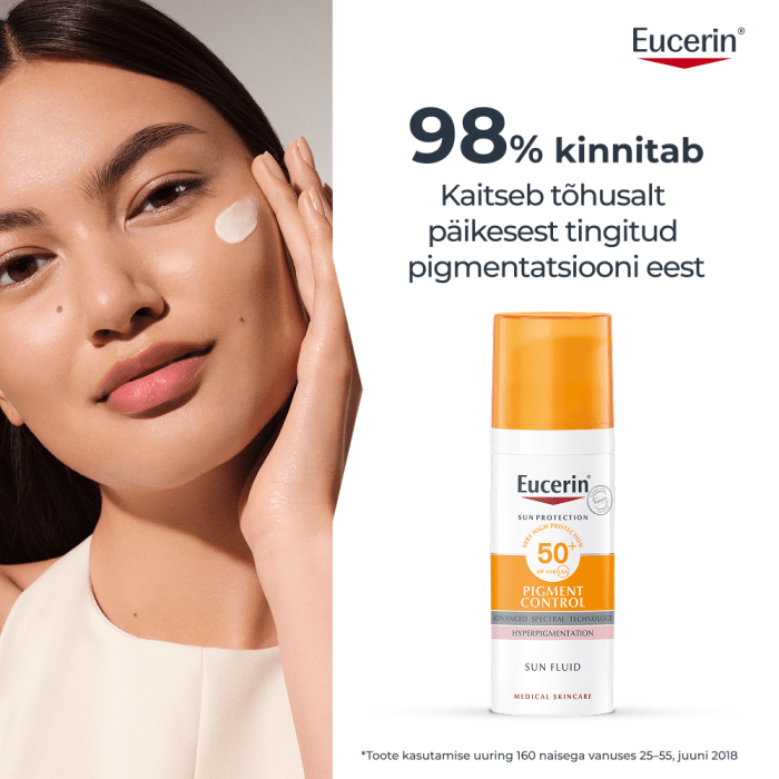 EUCERIN SUN PIGMENT CONTROL EMULSIOON NÄOLE SPF50+ 50ML