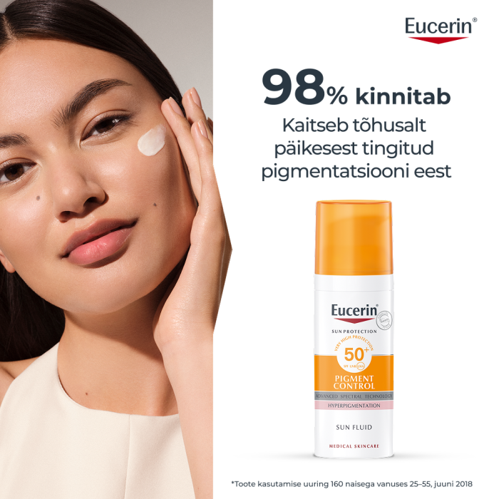 EUCERIN SUN PIGMENT CONTROL EMULSIOON NÄOLE SPF50+ 50ML