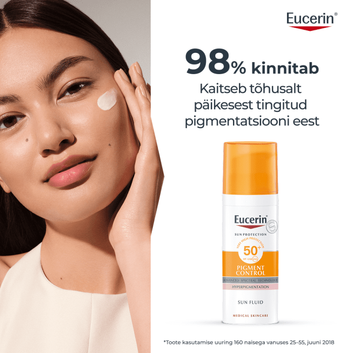 EUCERIN SUN PIGMENT CONTROL EMULSIOON NÄOLE SPF50+ 50ML