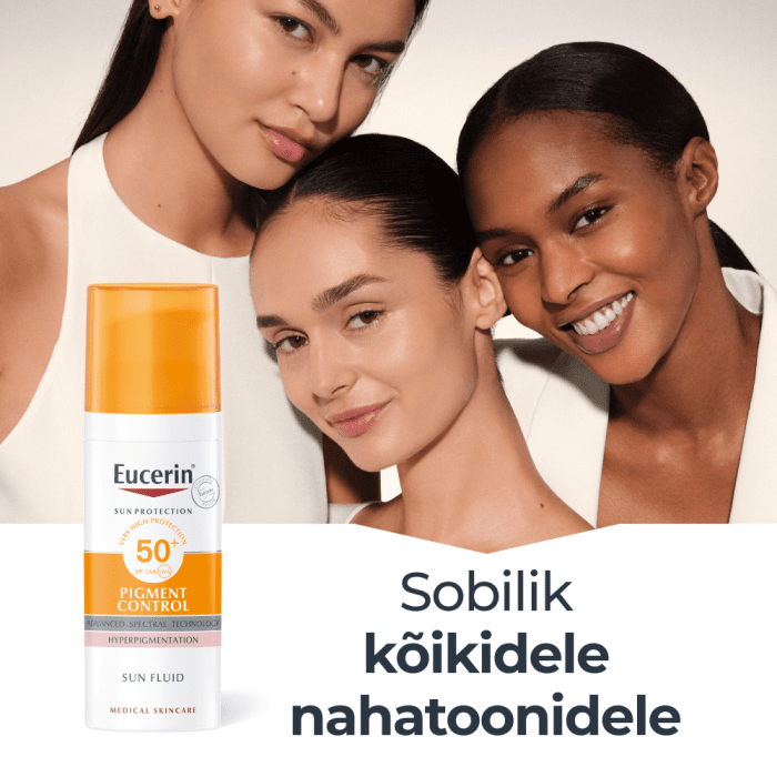 EUCERIN SUN PIGMENT CONTROL EMULSIOON NÄOLE SPF50+ 50ML