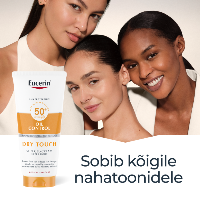 EUCERIN SUN OIL CONTROL PÄIKESEKAITSE GEEL-KREEM SPF50+ 200ML