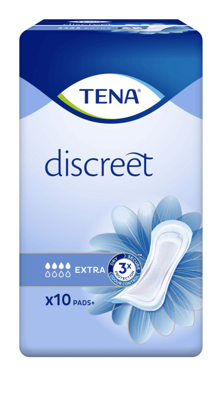 TENA DISCREET SIDE EXTRA 500ML N10