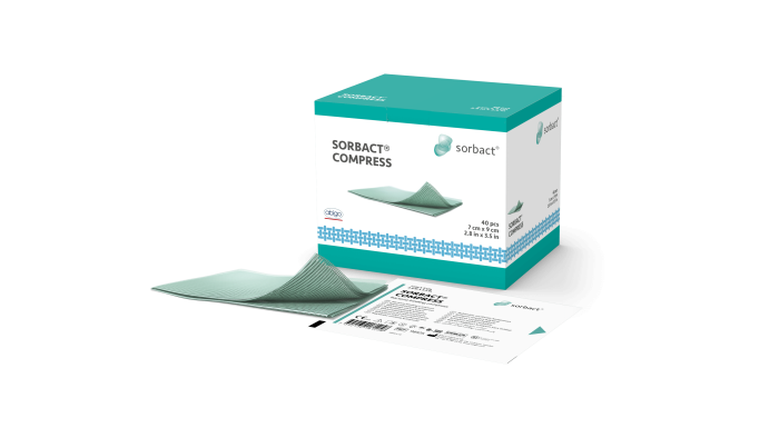 SORBACT BAKTEREID SIDUV HAAVAKOMPRESS 4X6CM (LAHTI VOLDITUNA 11X16CM) N40