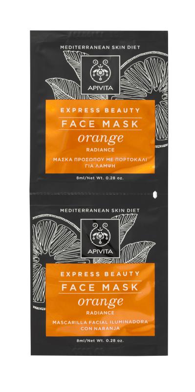 APIVITA EXPRESS NÄOMASK APELSINIGA 8+8ML N1