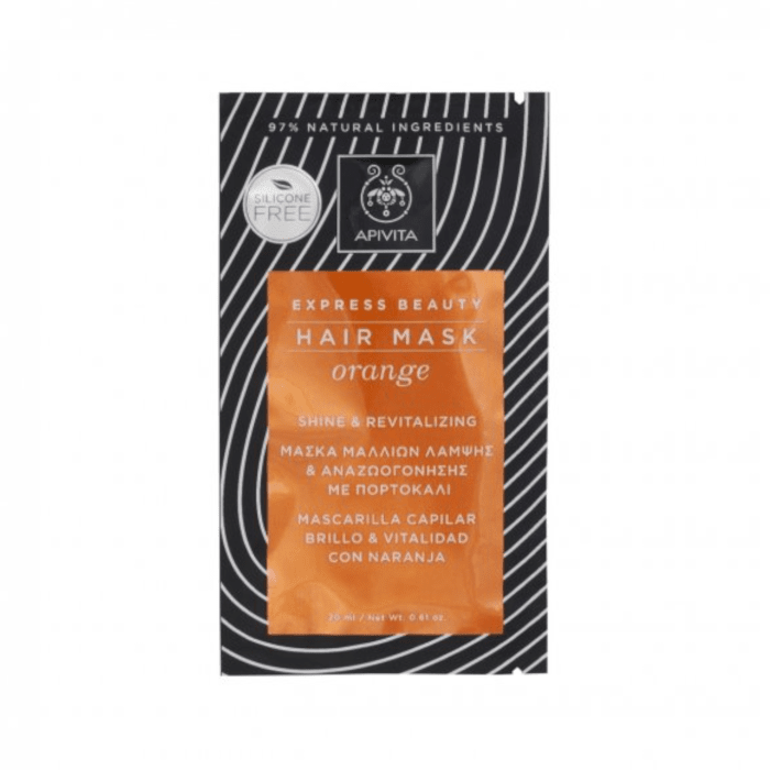 APIVITA EXPRESS JUUKSEMASK APELSINIGA SÄRA ANDEV 20ML