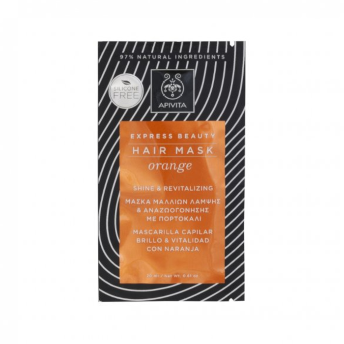 APIVITA EXPRESS JUUKSEMASK APELSINIGA SÄRA ANDEV 20ML