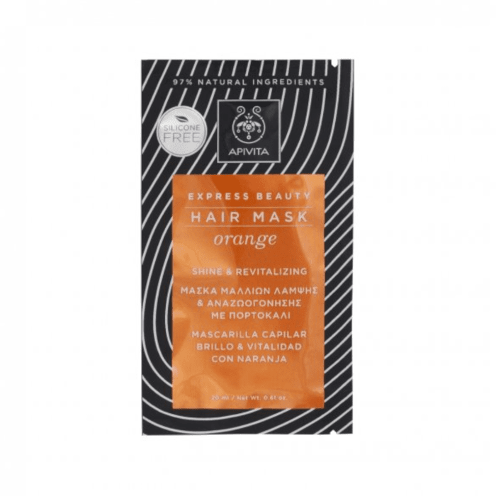 APIVITA EXPRESS JUUKSEMASK APELSINIGA SÄRA ANDEV 20ML