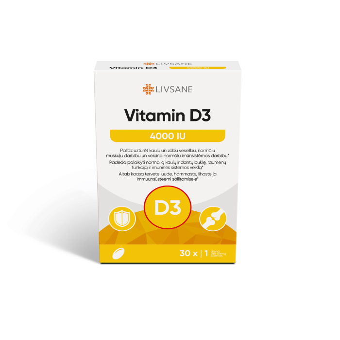 LIVSANE VITAMIIN D PEHMEKAPSLID 4000IU N30