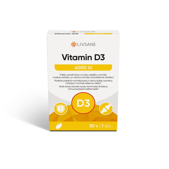LIVSANE VITAMIIN D PEHMEKAPSLID 4000IU N30