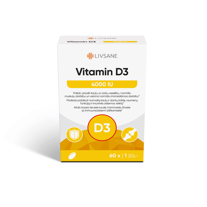 LIVSANE VITAMIIN D PEHMEKAPSLID 4000IU N60