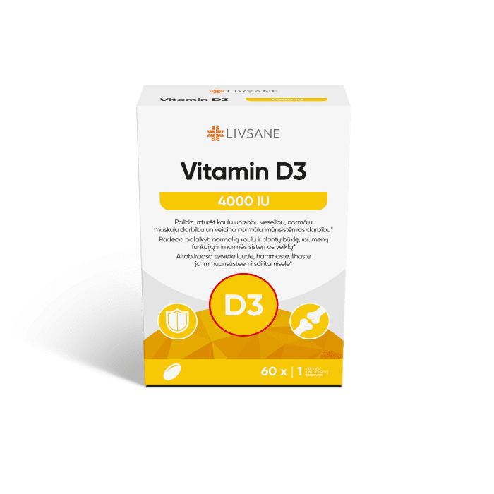 LIVSANE VITAMIIN D PEHMEKAPSLID 4000IU N60