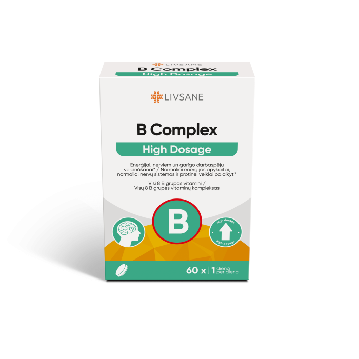 LIVSANE VITAMIIN B KOMPLEKS TBL TUGEVATOIMELINE N60