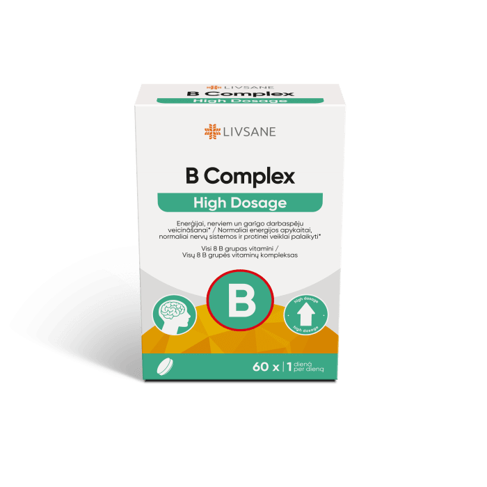 LIVSANE VITAMIIN B KOMPLEKS TBL TUGEVATOIMELINE N60