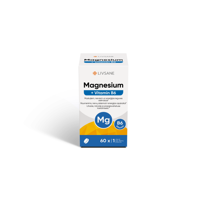 LIVSANE MAGNEESIUM+VITAMIIN B6 TBL N60