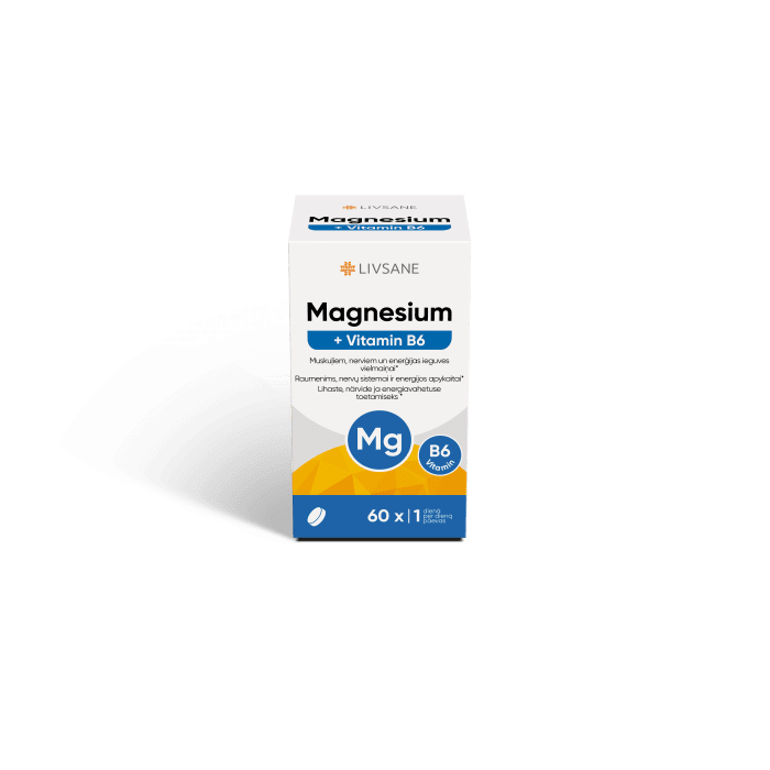 LIVSANE MAGNEESIUM+VITAMIIN B6 TBL N60