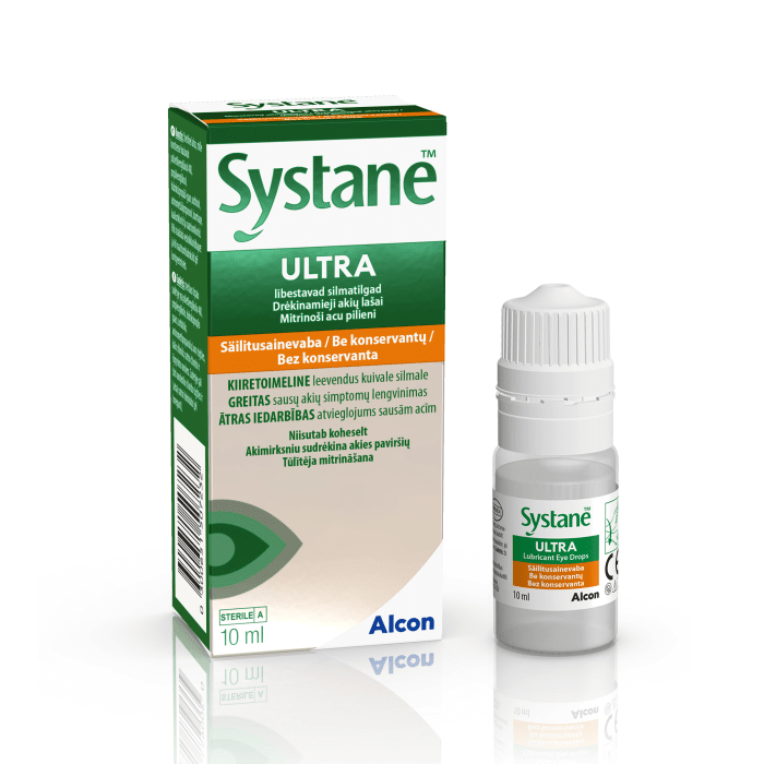 SYSTANE ULTRA SILMATILGAD NIISUTAVAD SÄILITUSAINETA 10ML