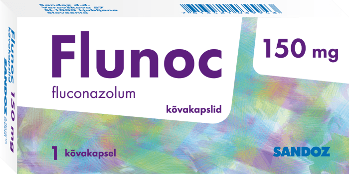 FLUNOC KÕVAKAPSEL 150MG N1