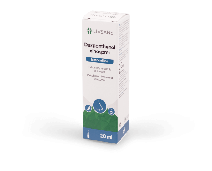 LIVSANE NINASPREI ISOTOONILINE DEKSPANTENOOLIGA 20ML