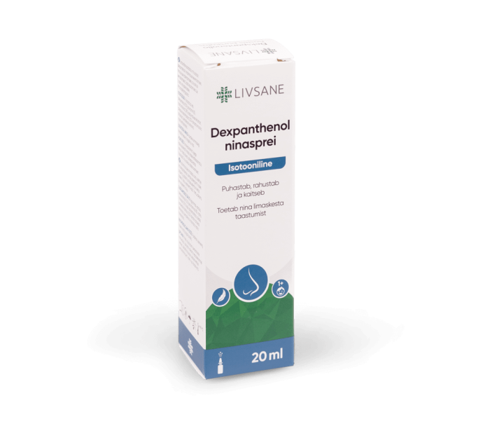 LIVSANE NINASPREI ISOTOONILINE DEKSPANTENOOLIGA 20ML