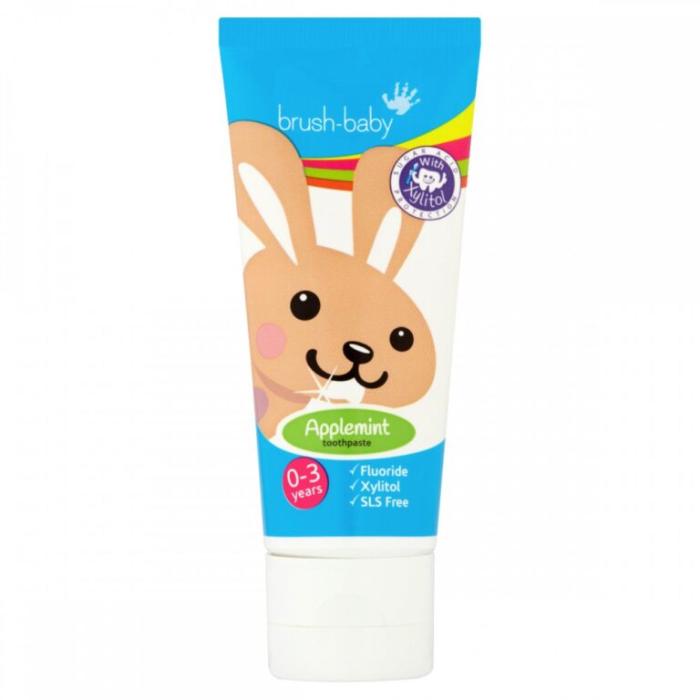 BRUSH-BABY HAMBAPASTA APPLEMINT LASTELE (0-3A) 50ML