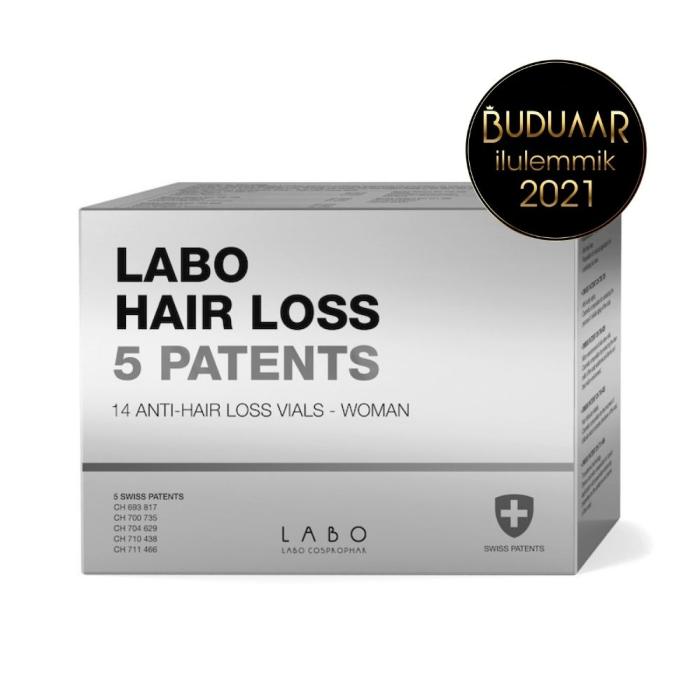 LABO HAIR LOSS 5 PATENTS AMPULLID NAISTELE 3,5ML N14