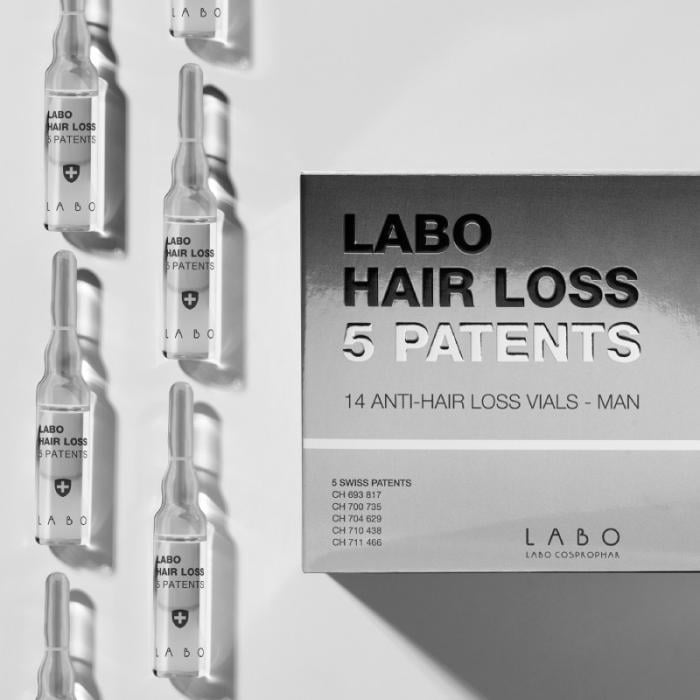LABO HAIR LOSS 5 PATENTS AMPULLID MEESTELE 3,5ML N14