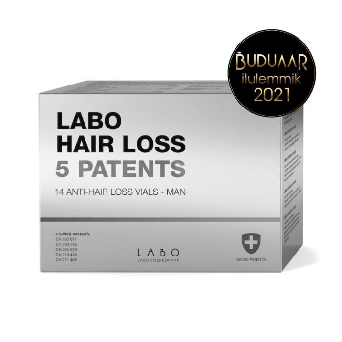 LABO HAIR LOSS 5 PATENTS AMPULLID MEESTELE 3,5ML N14