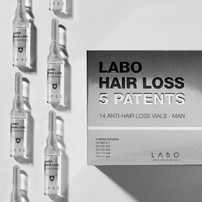 LABO HAIR LOSS 5 PATENTS AMPULLID MEESTELE 3,5ML N14