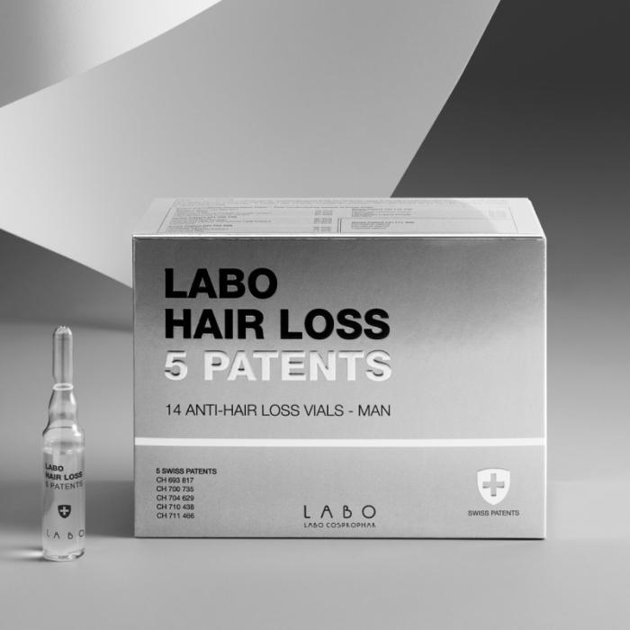 LABO HAIR LOSS 5 PATENTS AMPULLID MEESTELE 3,5ML N14