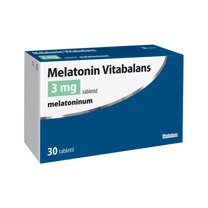 MELATONIN VITABALANS TBL 3MG N30