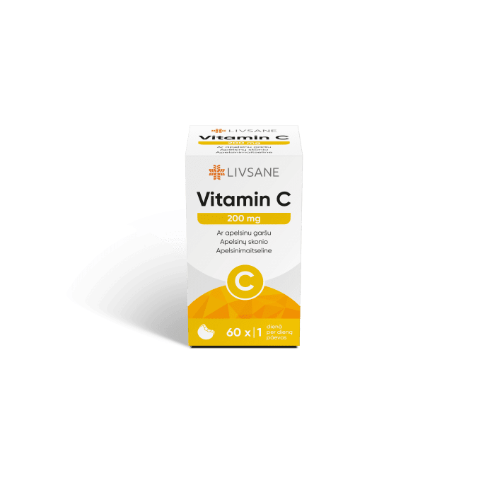 LIVSANE VITAMIIN C NÄRIMISTBL 200MG N60