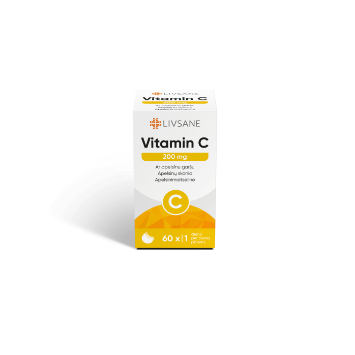 LIVSANE VITAMIIN C NÄRIMISTBL 200MG N60