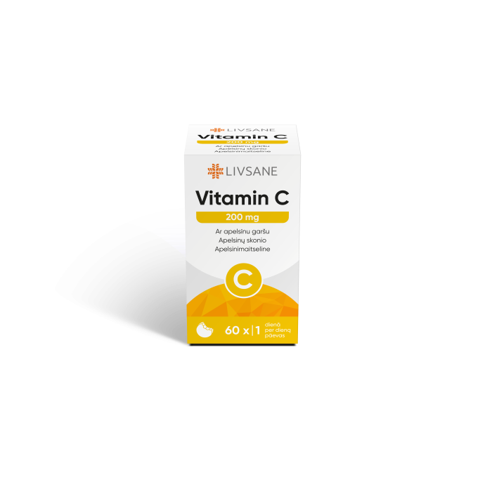 LIVSANE VITAMIIN C NÄRIMISTBL 200MG N60