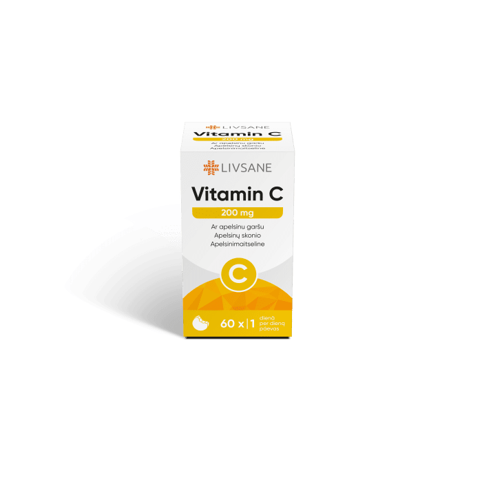 LIVSANE VITAMIIN C NÄRIMISTBL 200MG N60