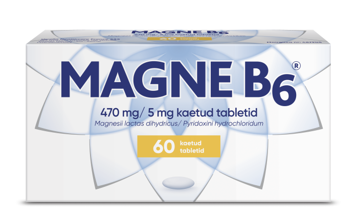 MAGNE B6 KAETUD TBL 5MG+470MG N60