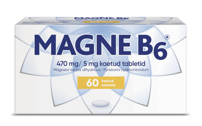 MAGNE B6 KAETUD TBL 5MG+470MG N60