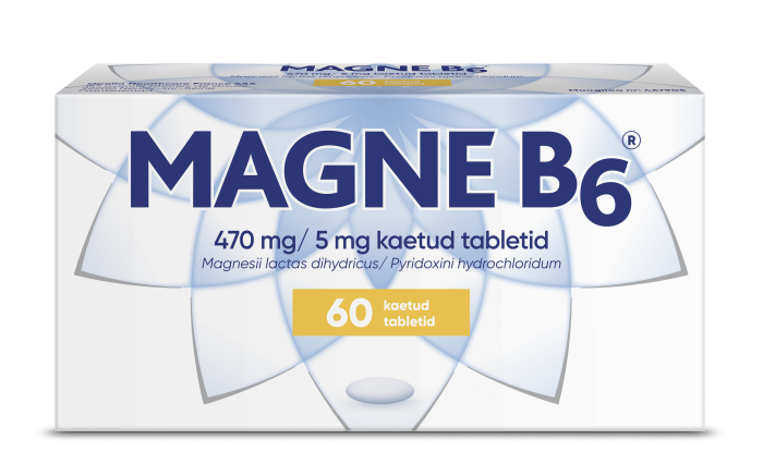 MAGNE B6 KAETUD TBL 5MG+470MG N60