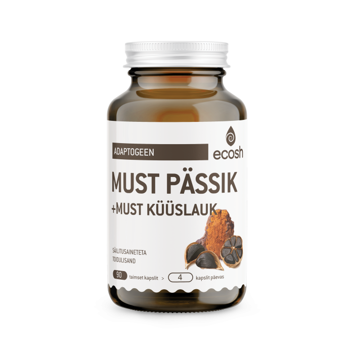 ECOSH MUST PÄSSIK+MUST KÜÜSLAUK KAPSLID N90