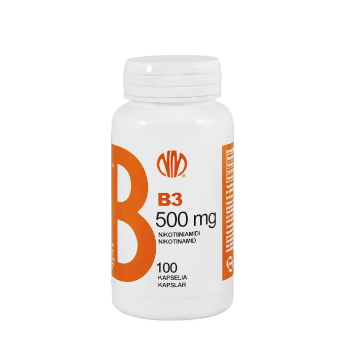 NM VITAMIIN B3 NIKOTIINAMIID KAPSLID 500MG N100