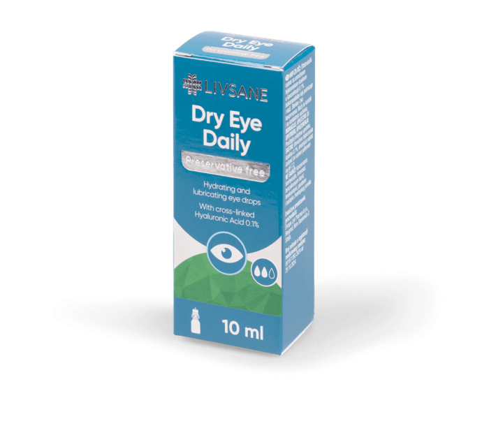 LIVSANE SILMATILGAD KUIVADELE SILMADELE IGAPÄEVASED 10ML