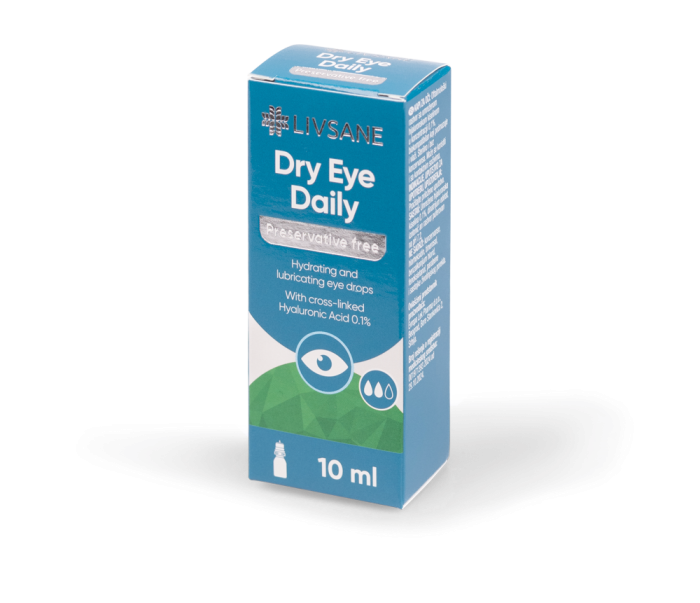 LIVSANE SILMATILGAD KUIVADELE SILMADELE IGAPÄEVASED 10ML