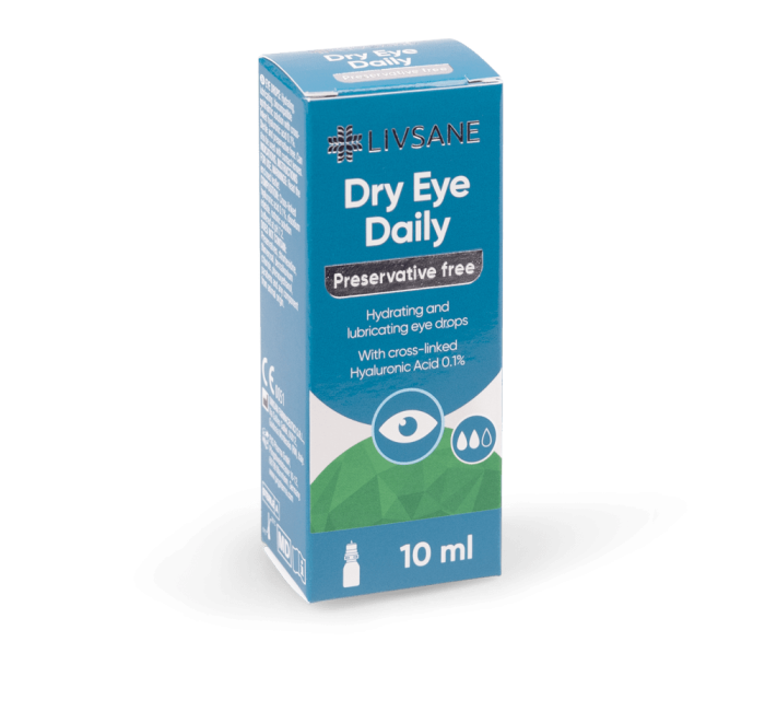 LIVSANE SILMATILGAD KUIVADELE SILMADELE IGAPÄEVASED 10ML